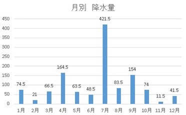 降水量 (mm)