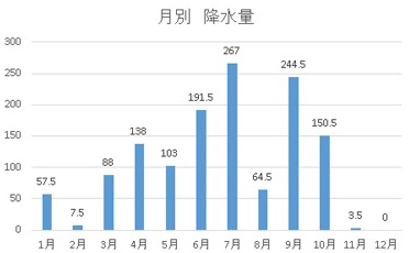 降水量 (mm)