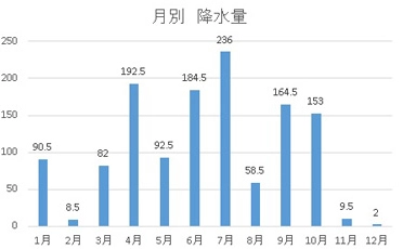 降水量 (mm)