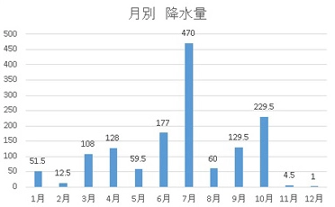 降水量 (mm)