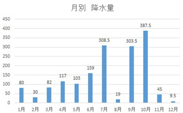 降水量 (mm)