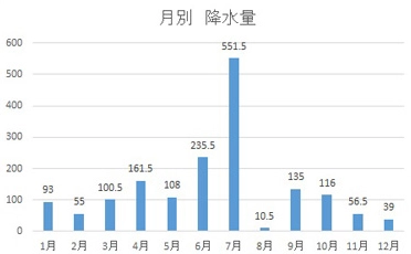 降水量 (mm)