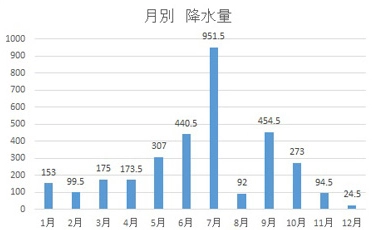 降水量 (mm)