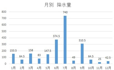 降水量 (mm)