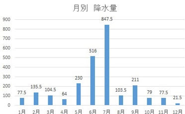 降水量 (mm)