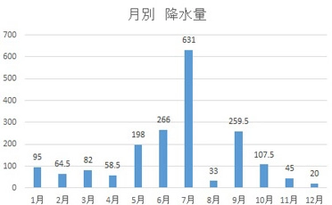 降水量 (mm)